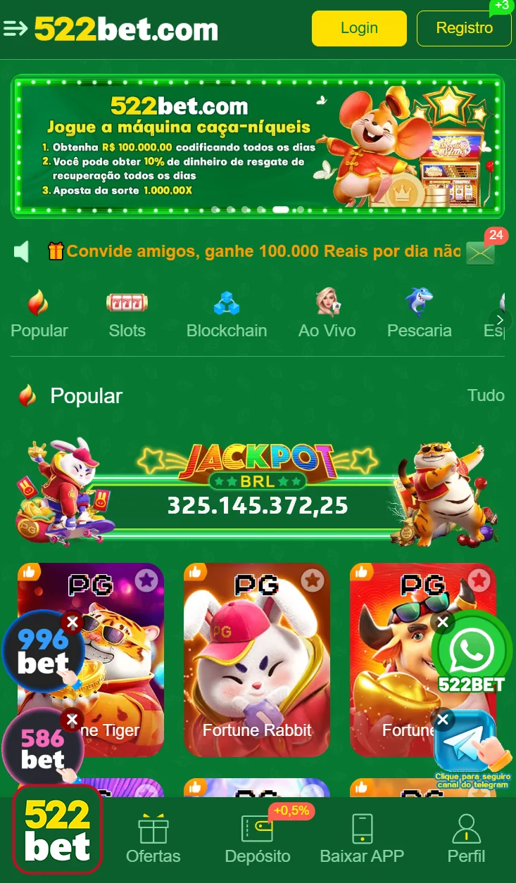 Navegação intuitiva para todos os usuários - 522bet